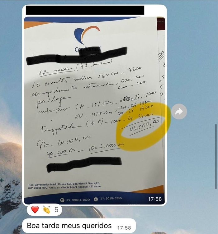 Print de depoimento espontâneo 15