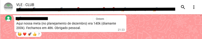 Print de depoimento espontâneo 2