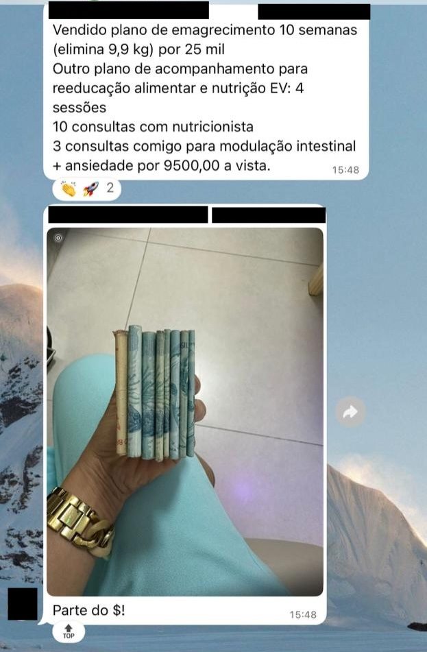 Print de depoimento espontâneo 21