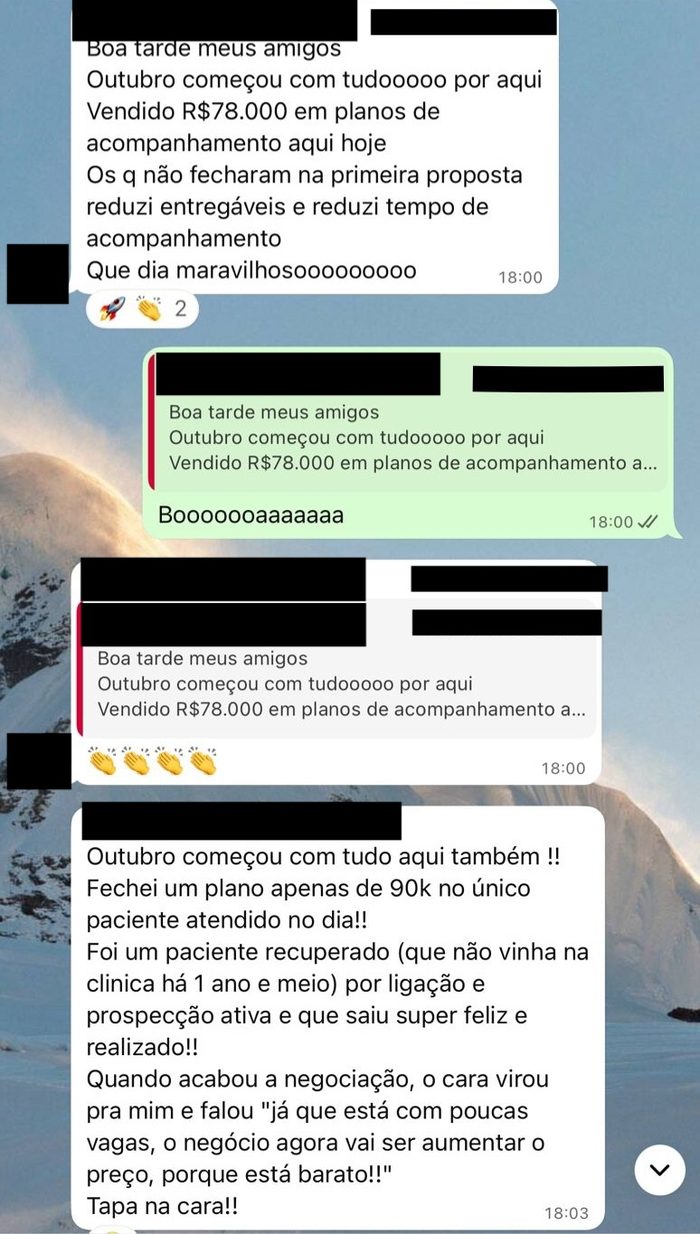 Print de depoimento espontâneo 28