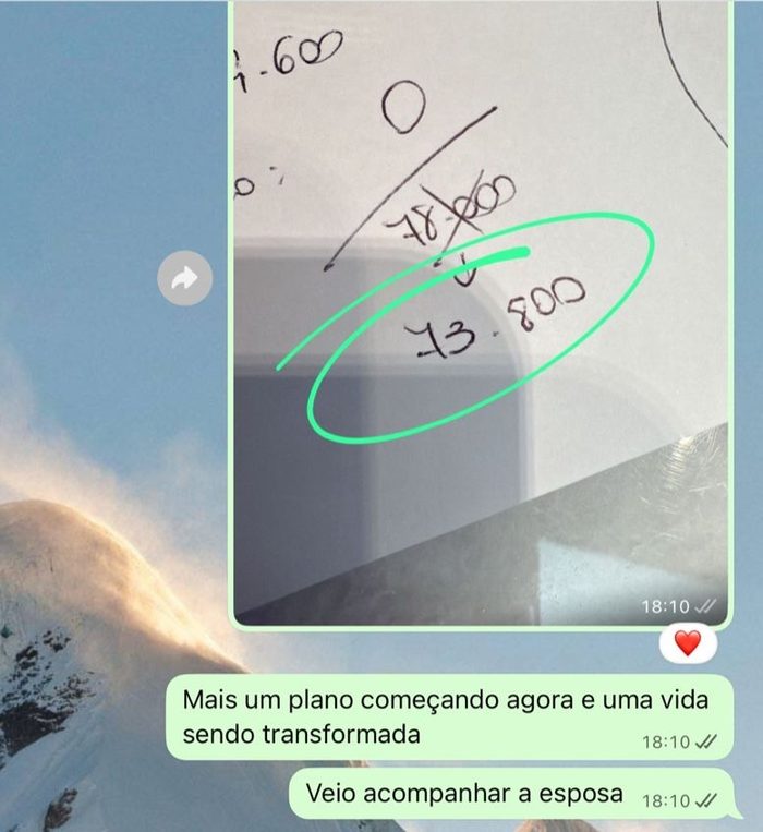 Print de depoimento espontâneo 29