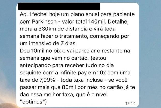 Print de depoimento espontâneo 31
