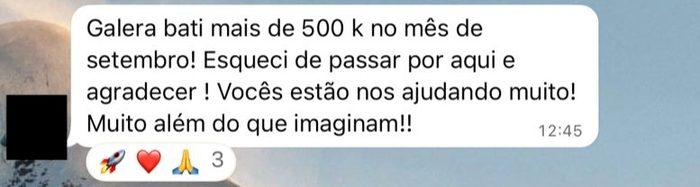 Print de depoimento espontâneo 35