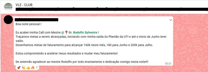 Print de depoimento espontâneo 12